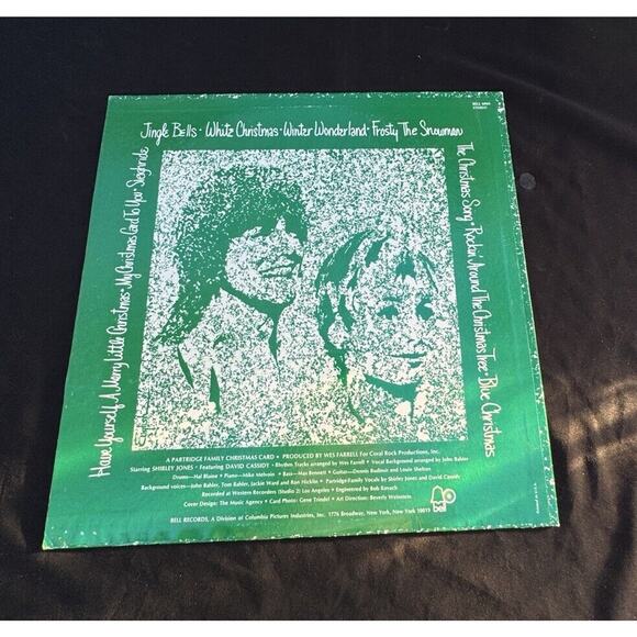 The Partridge Family Christmas Card Vinyl LP Bell My Christmas Card to You Nice! - Picture 2 of 5